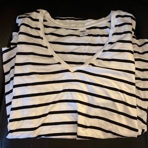 Black Striped Short Sleeve Tee